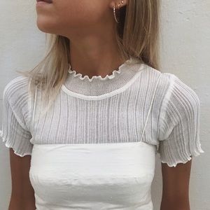 White sheer under shirt